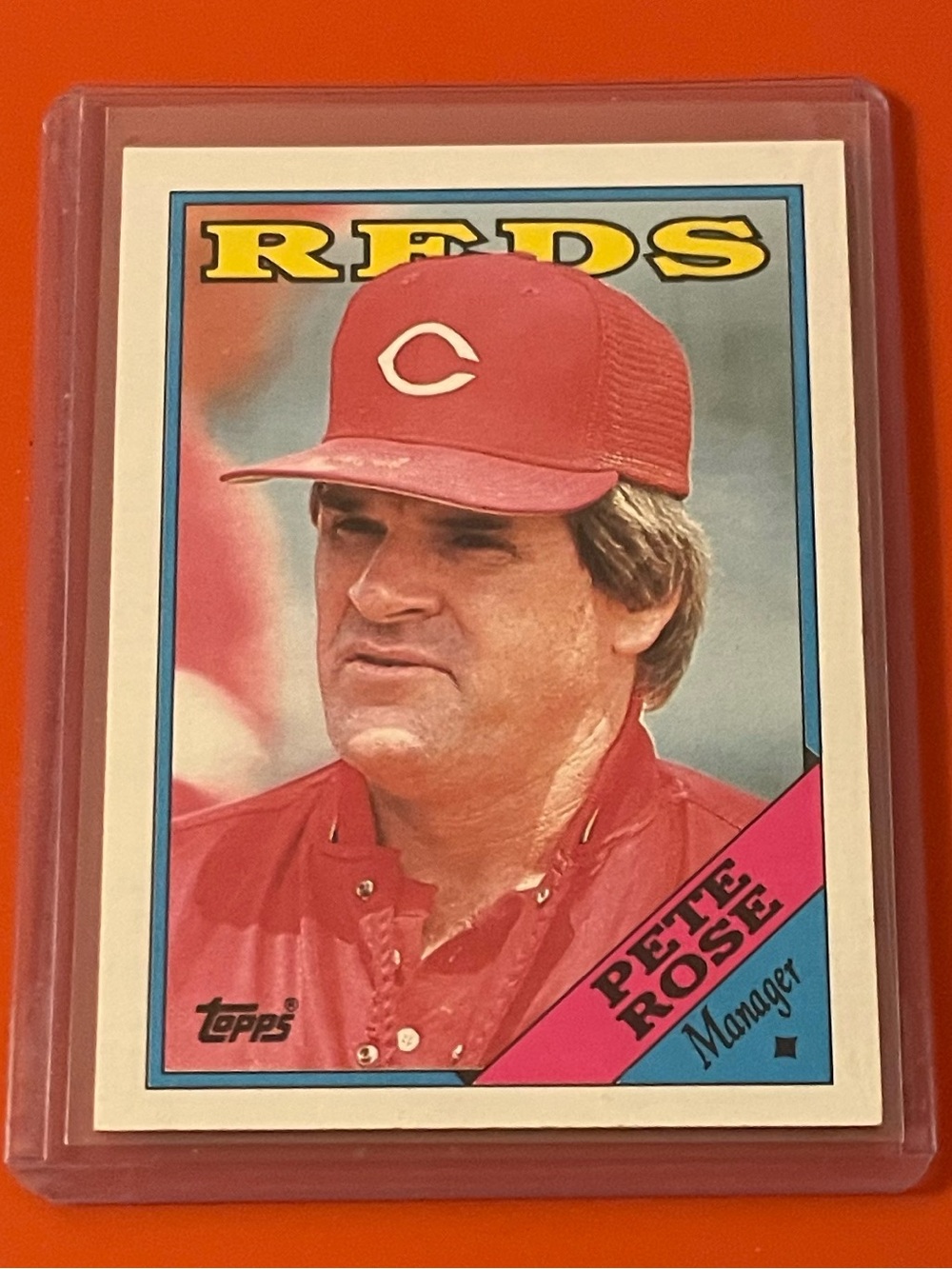 Pete Rose #475 [Manager] 1988 Topps Baseball Trading Card